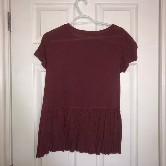 Pink/Purple Peplum Tee - Picture 2 of 3